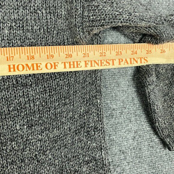 Foreign Exchange Cardigan Women's Medium Gray Sweater Knitted Acrylic - Picture 4 of 7